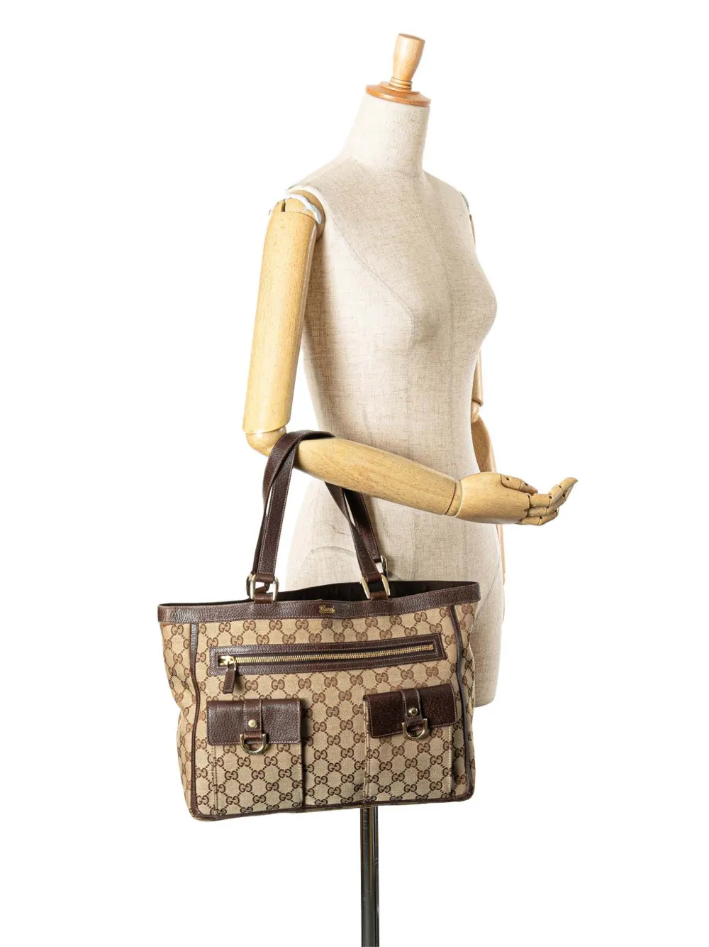Gucci Pre-Owned 2000-2015 GG Canvas Abbey D Ring Pocket tote bag | Pre-Owned | Image 2