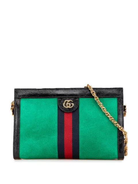 Gucci Pre-Owned bolsa crossbody Ophidia Chain pequeña de gamuza 2016-2024