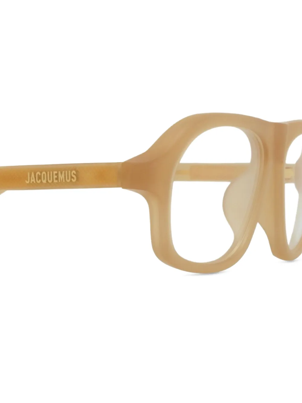 Jacquemus ジオメトリック眼鏡フレーム | ブラウン | FARFETCH JP