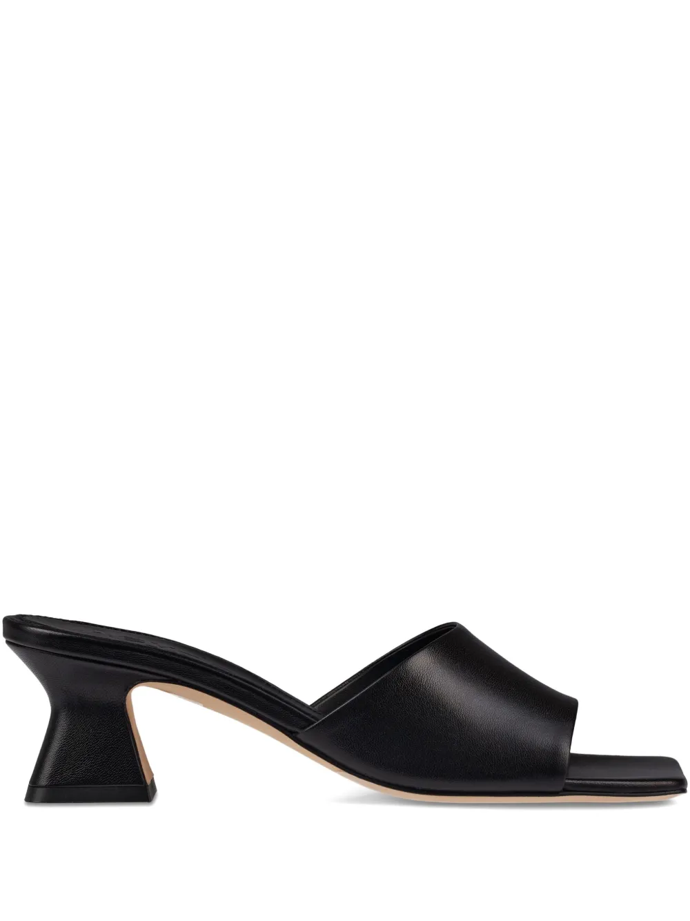 Aeyde 45mm leather sandals Zwart
