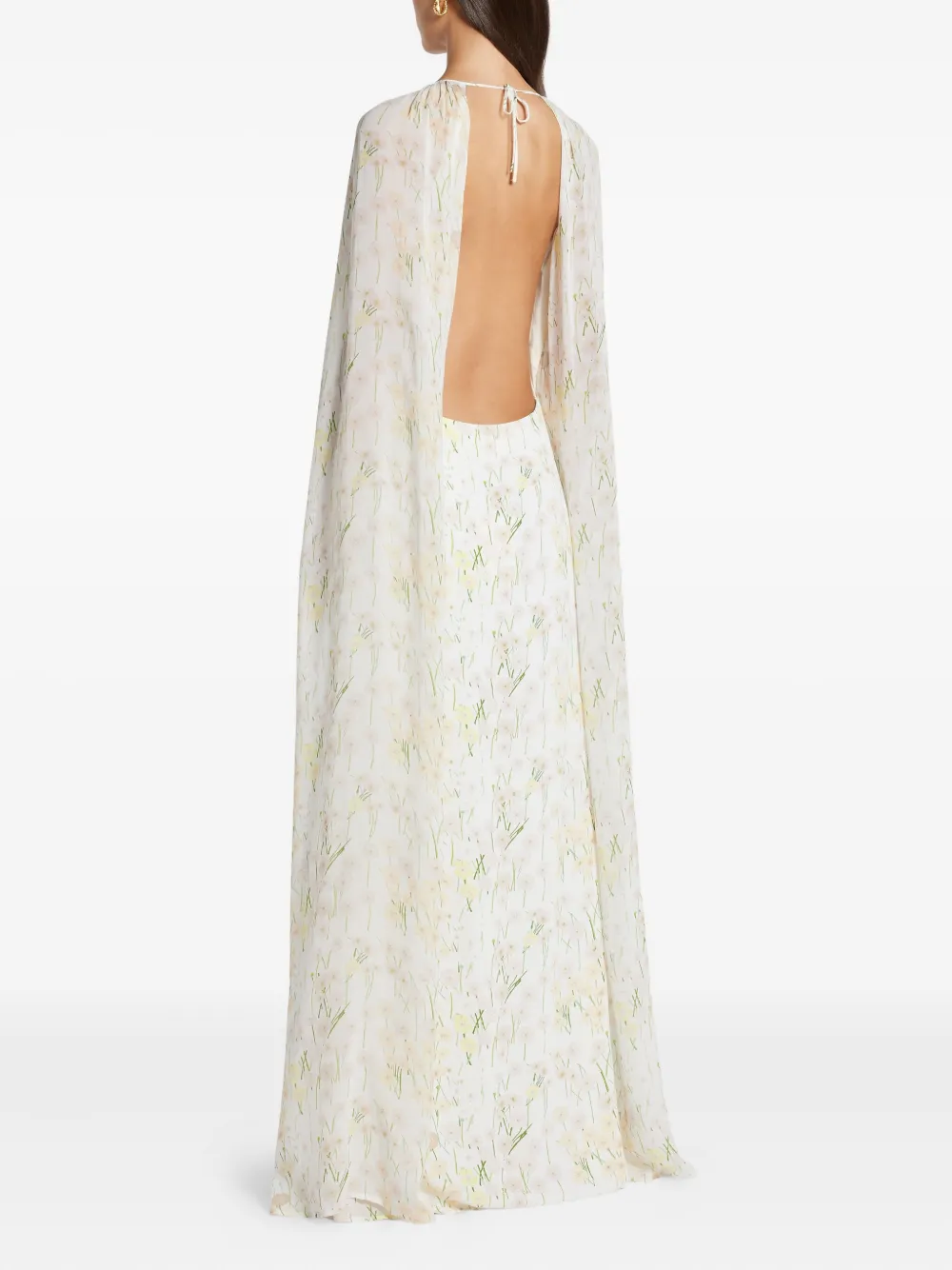 Bernadette Jurk met bloemenprint Wit