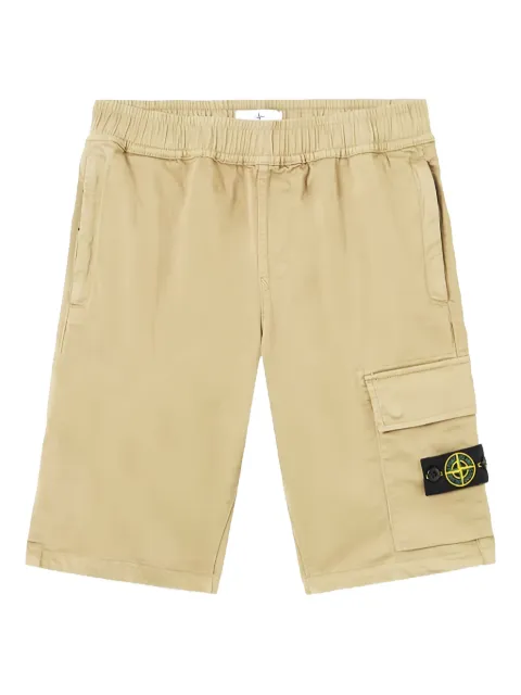 Stone Island Junior shorts cargo con distintivo Compass