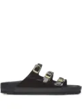 Birkenstock Florida three-buckle slide sandals - Black