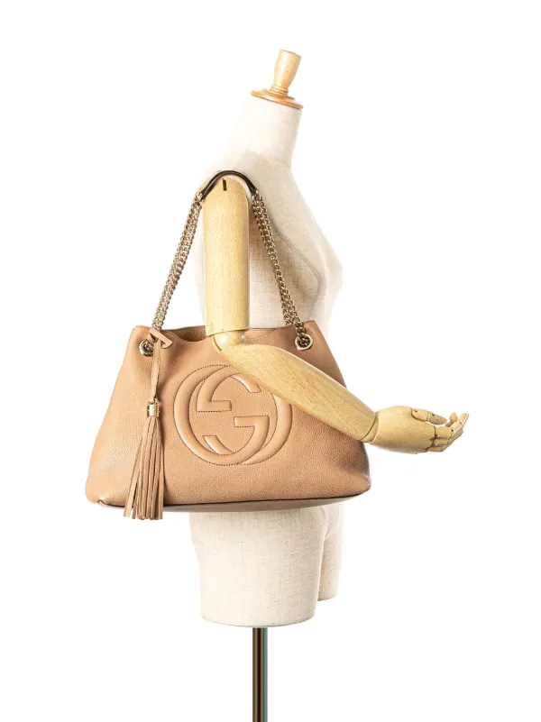 Gucci Pre-Owned 2000-2015 Medium Leather Soho Chain Tote Bag Brown  FARFETCH IN