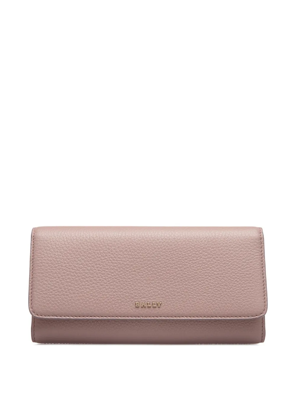 Bally Portemonnee van bewerkt leer met logo Roze