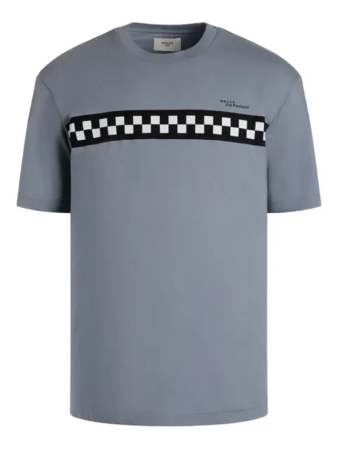Bally check-panel cotton T-shirt