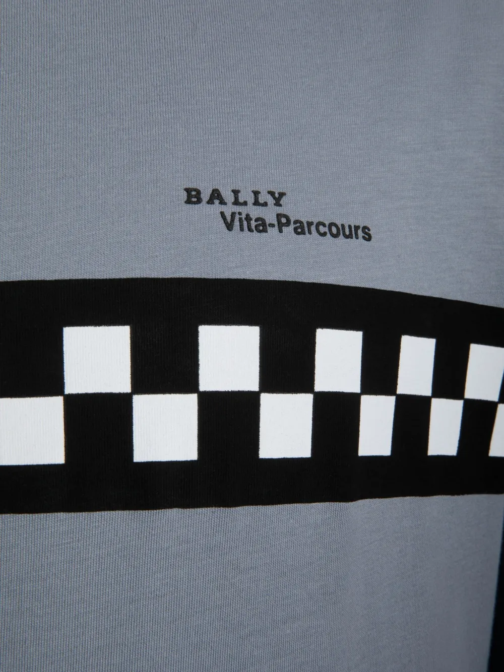 Bally Katoenen T-shirt met geruit vlak Grijs