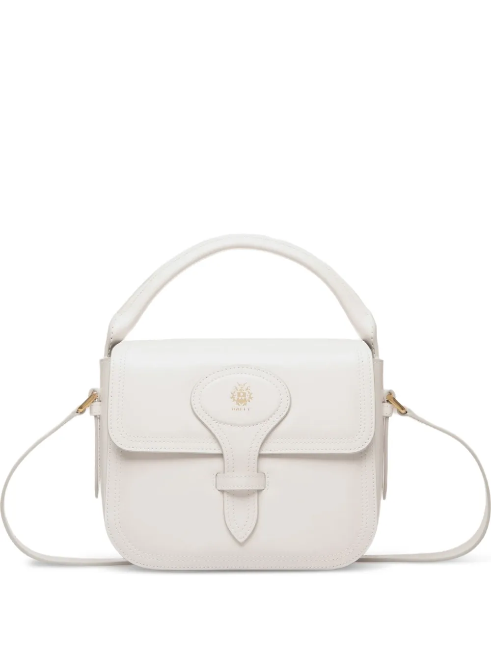 Bally mini Beckett flap-closure top-handle bag Wit