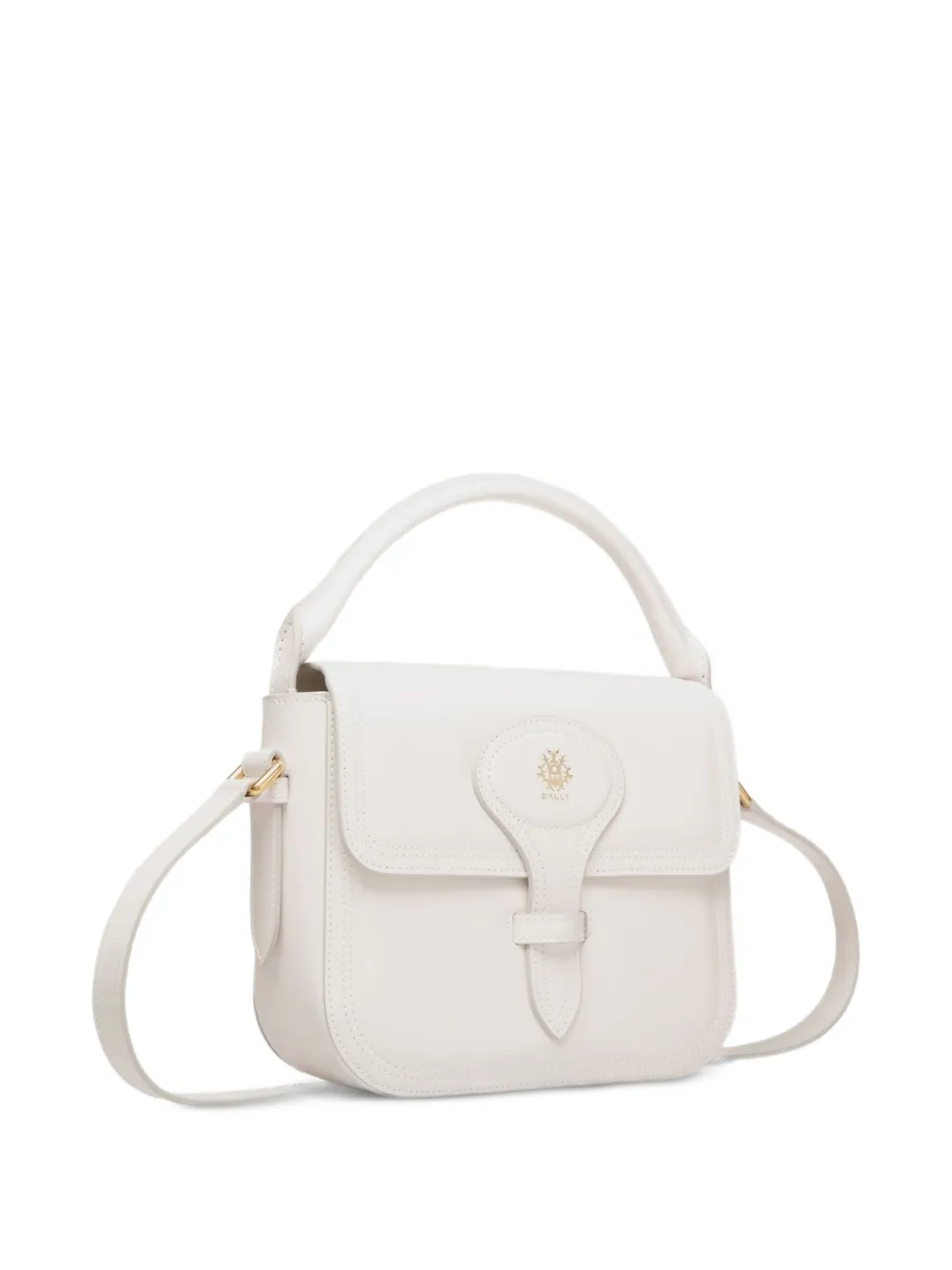 Bally mini Beckett flap-closure top-handle bag Wit