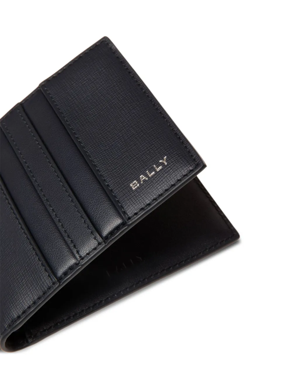 Bally Leren portemonnee Blauw