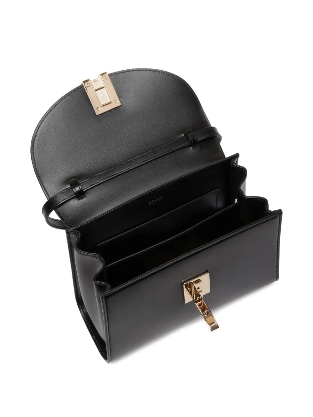 Bally Ollam geometric top-handle bag Zwart