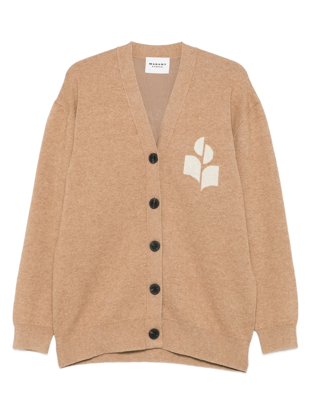 MARANT ÉTOILE Vest met logodetail Bruin