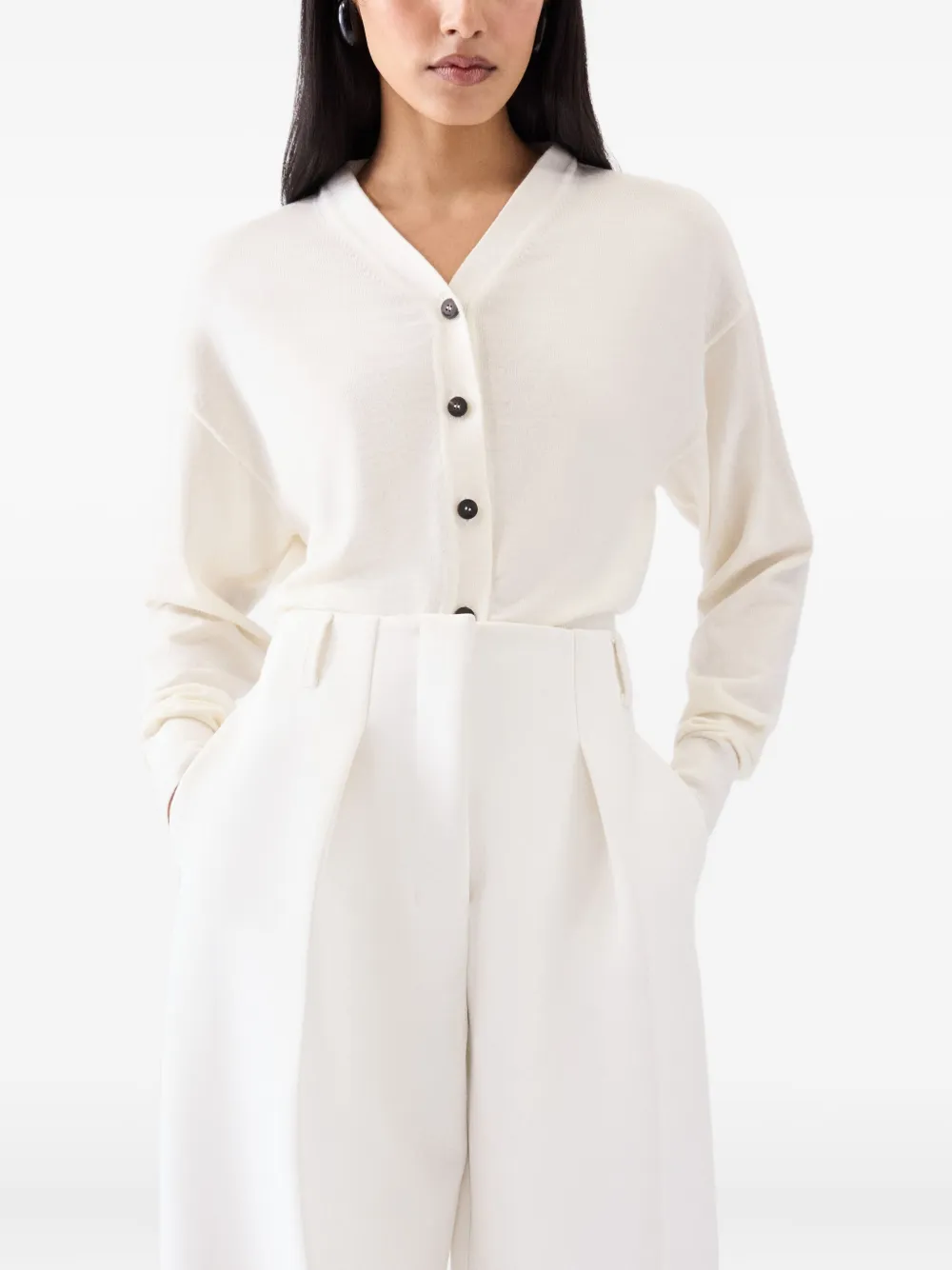 Jacquemus MAGLIA CARDIGAN CORTO Wit