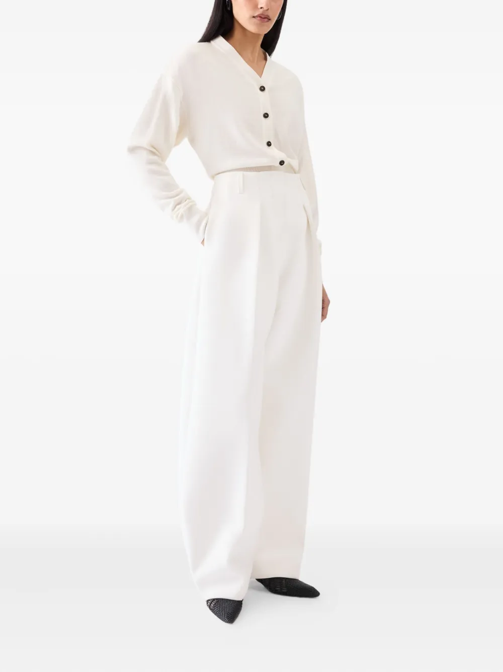 Jacquemus MAGLIA CARDIGAN CORTO Wit