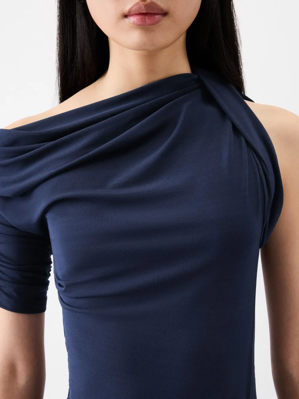 Jacquemus Asymmetrische mini-jurk Blauw