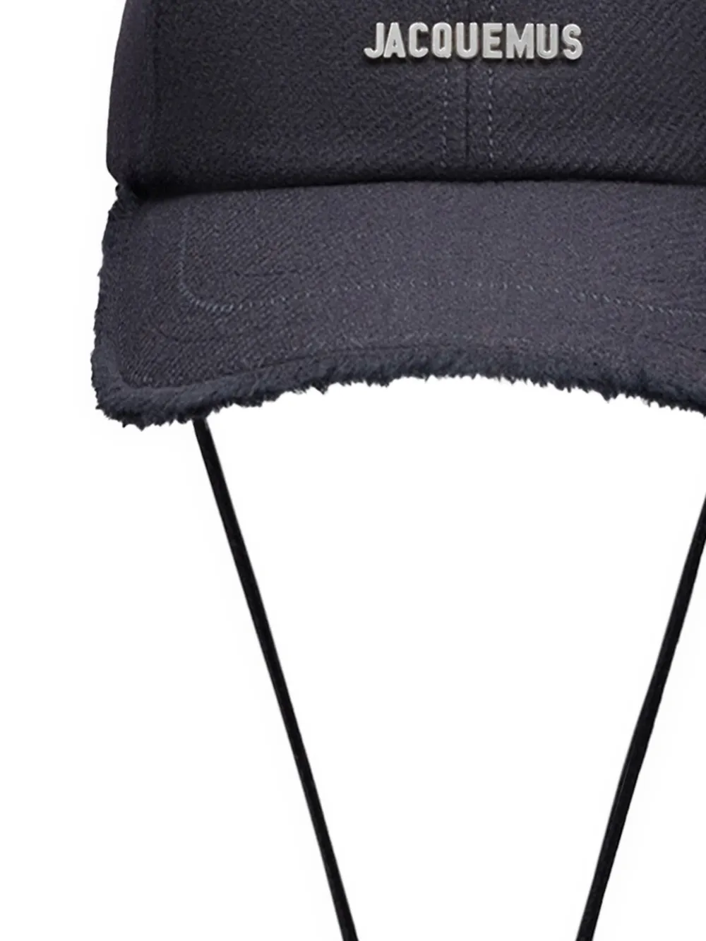 Jacquemus The Artichaut pet met franje afwerking Blauw