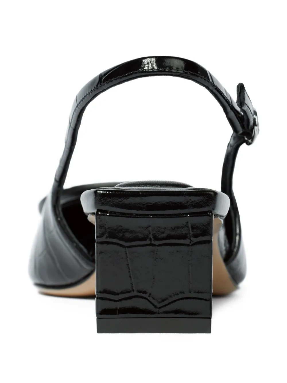 Jacquemus Duelo 40mm pumps met krokodillen-reli�f Zwart