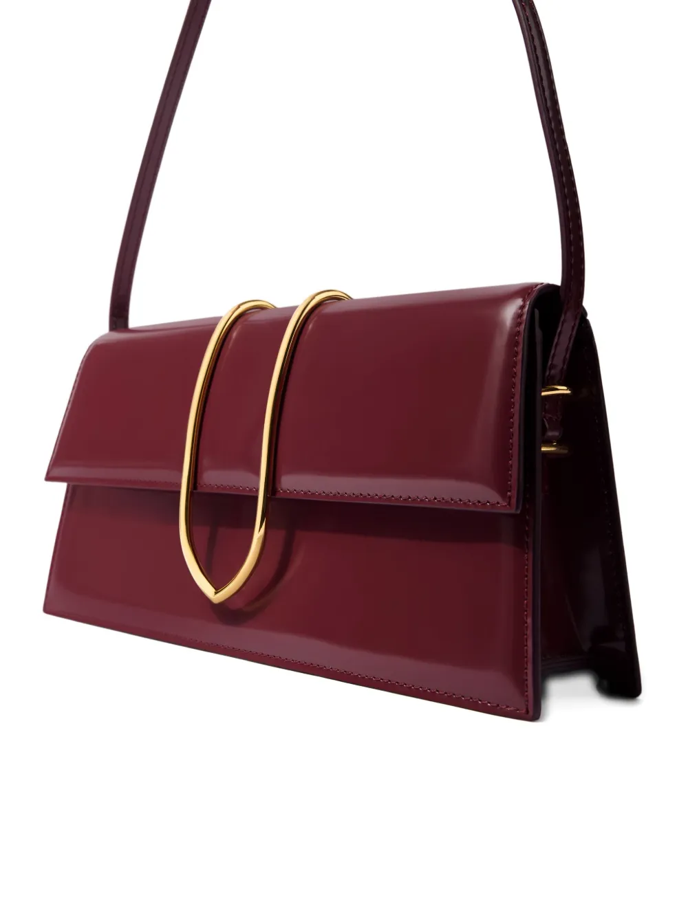 Jacquemus Le Bambino Shoulder Bag In Burgundy