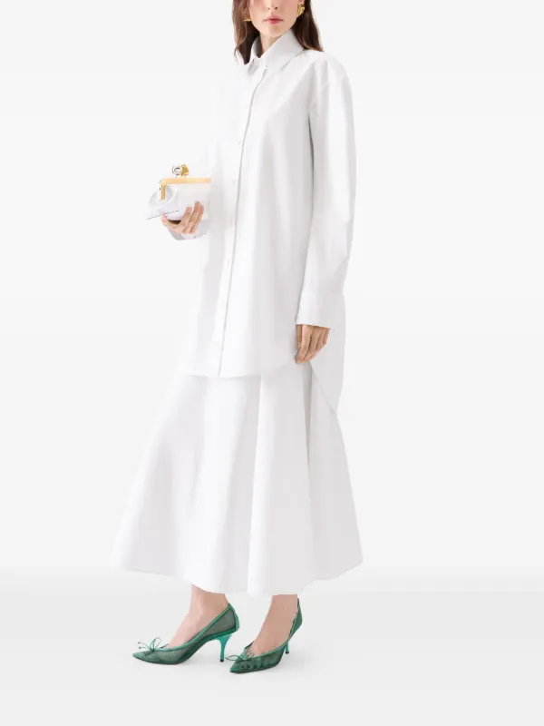 Jacquemus button-down Shirt Dress | White | FARFETCH