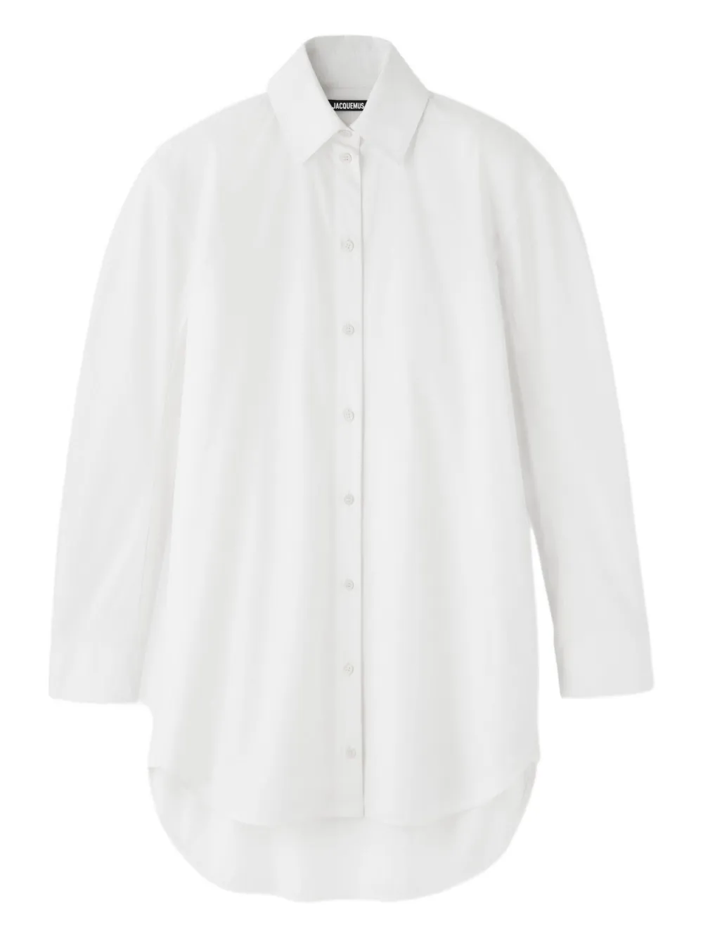 Jacquemus button-down shirt dress Wit