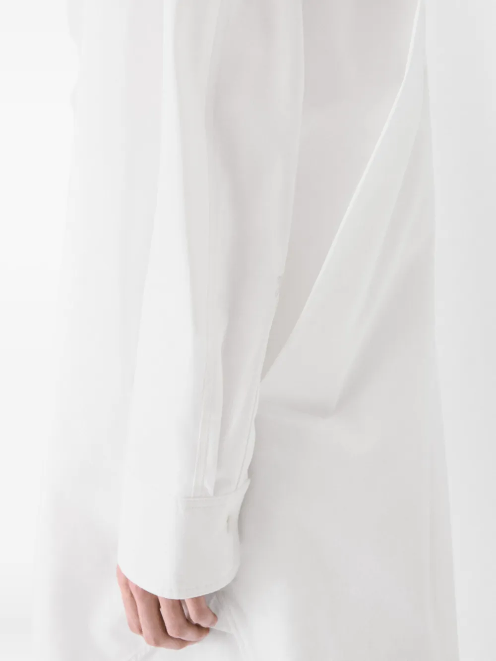 Jacquemus button-down shirt dress Wit