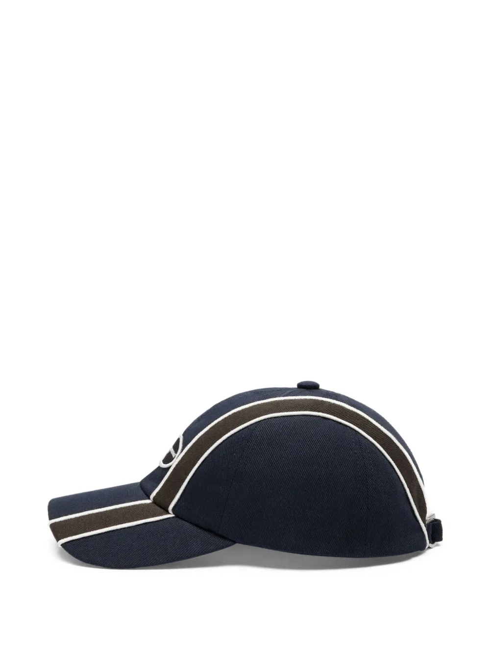 Jacquemus La Casquette Aero Striped Logo-patch Cap In Blue