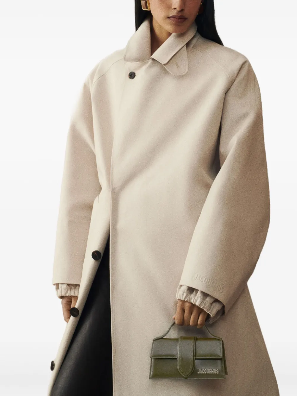 Jacquemus The Bambino top-handle leather tote bag Groen