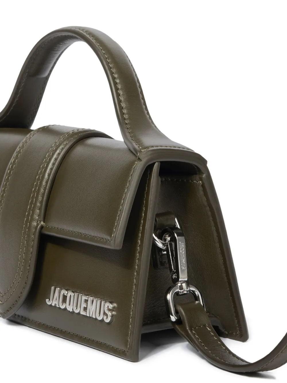 Jacquemus The Bambino top-handle leather tote bag Groen