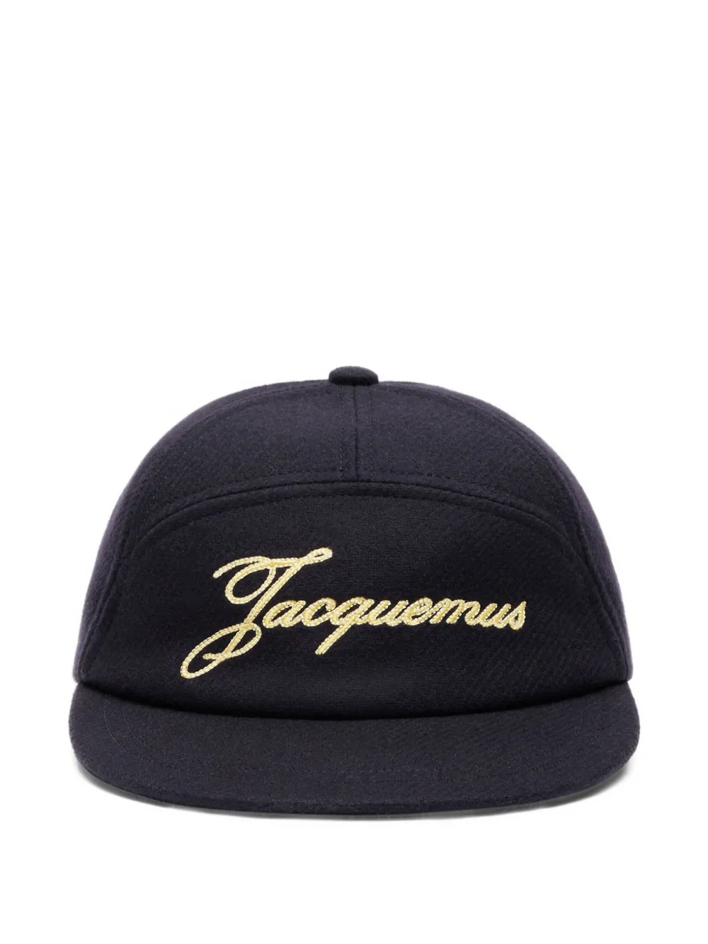 Jacquemus Embroidered-logo Cap In Blue