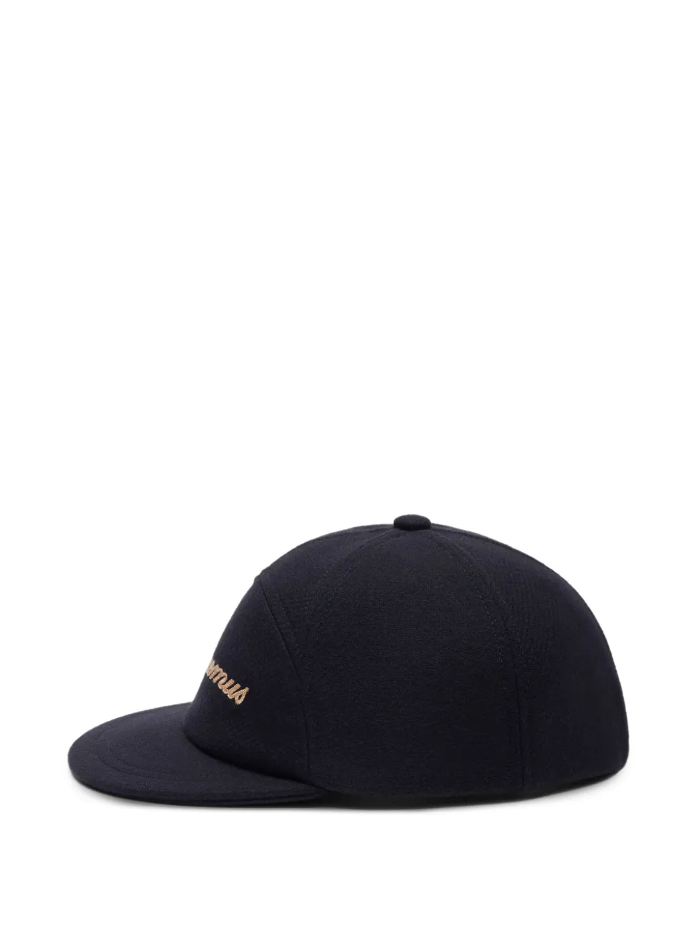 Jacquemus Embroidered-logo Cap In Blue