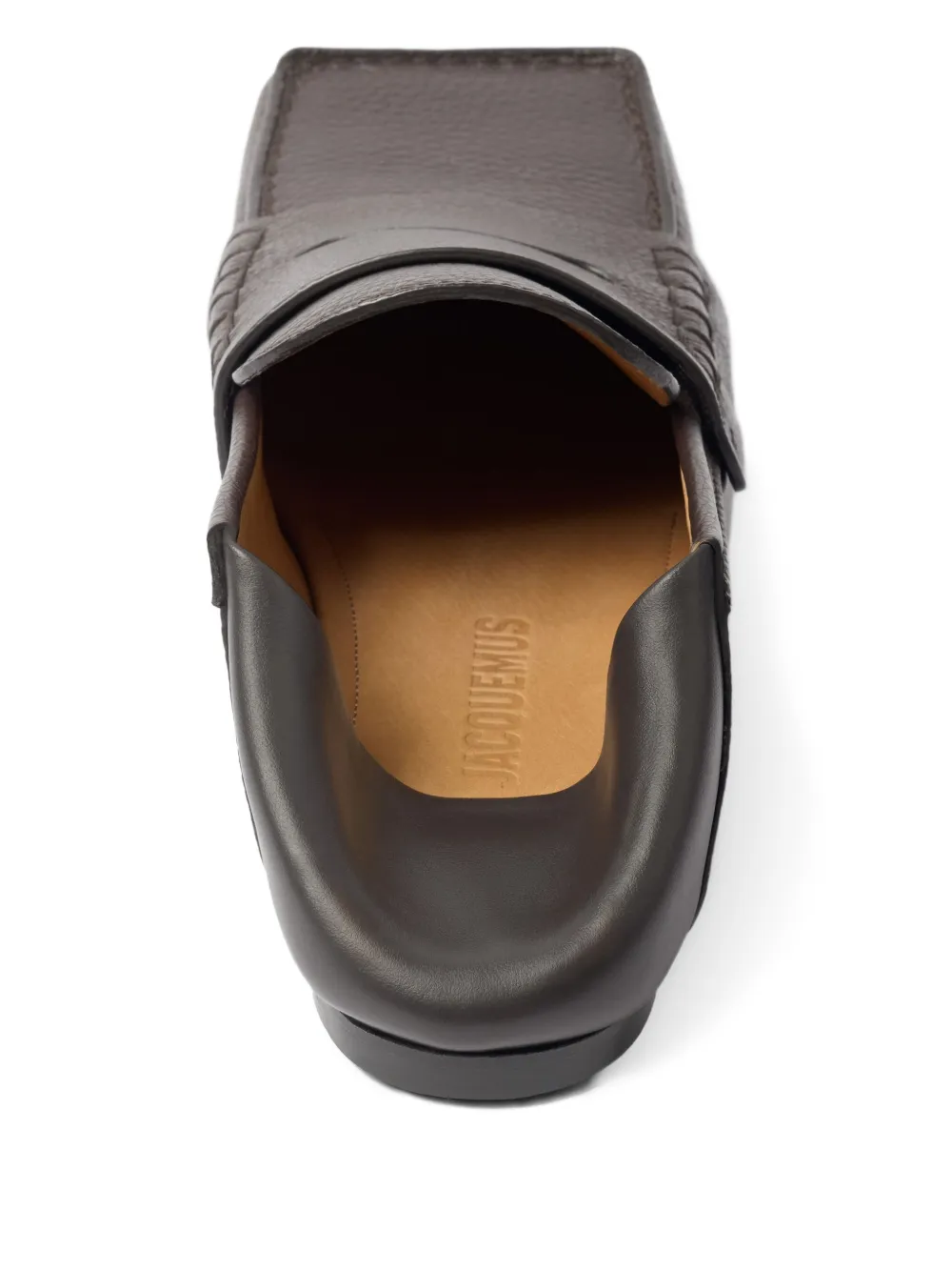 Jacquemus square-toe loafers Brown