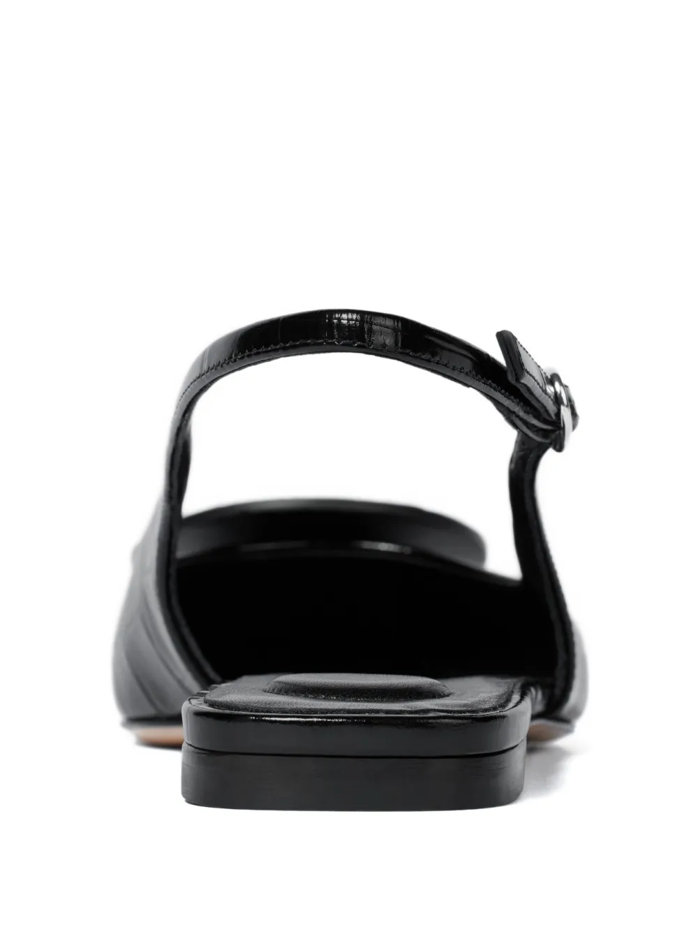 Jacquemus Duelo leather flat pumps Black
