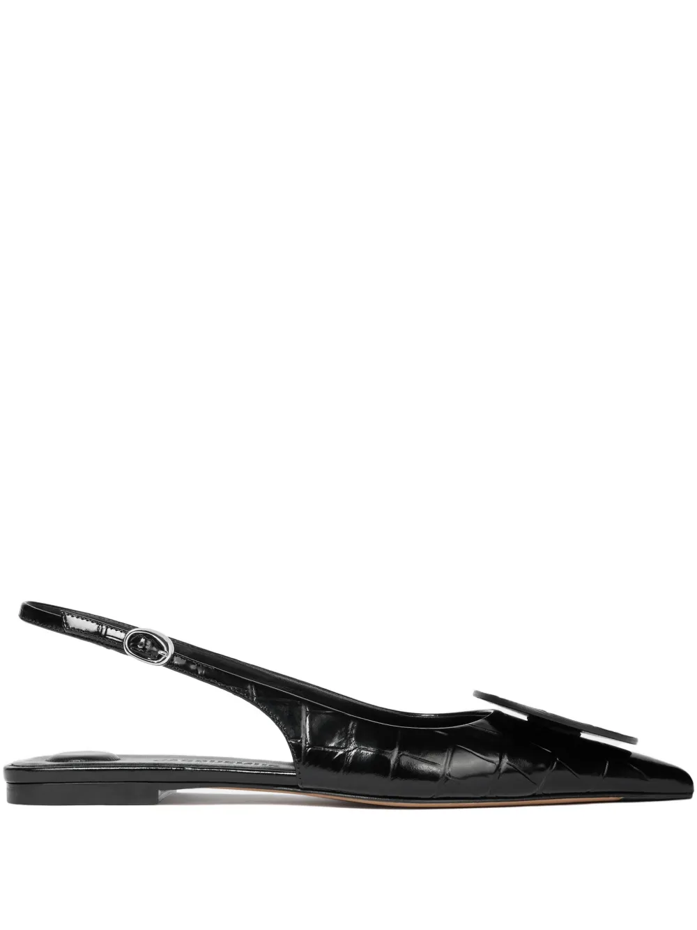 Jacquemus Duelo leather flat pumps Black