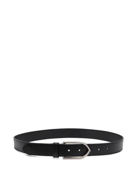 Jacquemus The Bambino engraved-buckle leather belt
