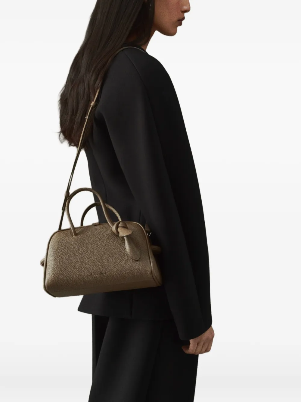 Jacquemus small Turismo tote bag - Bruin