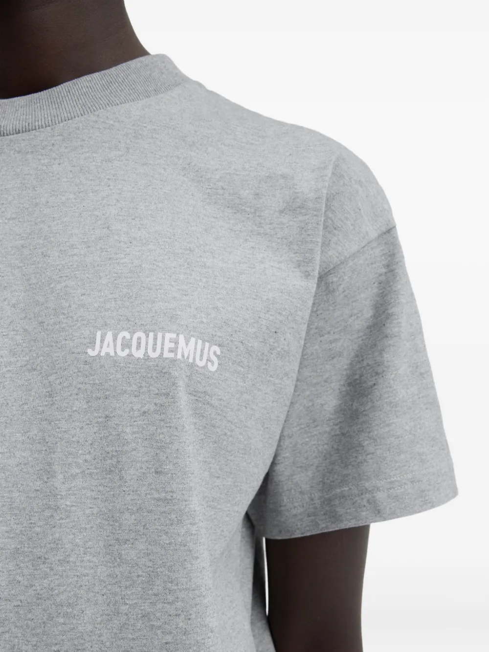 Jacquemus Logo T-shirt In Gray