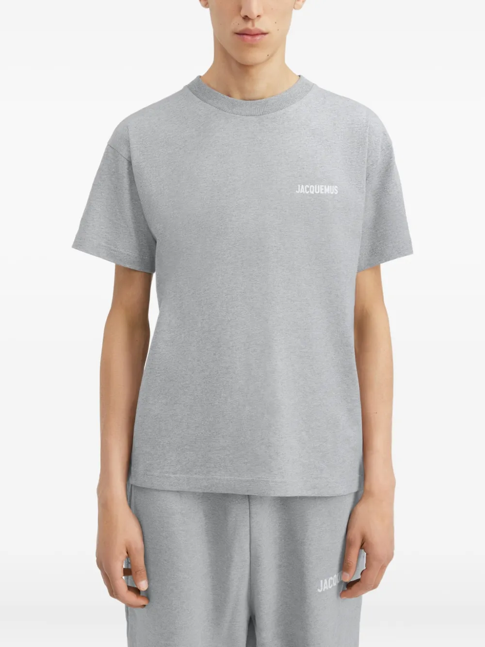 Jacquemus Logo T-shirt In Gray