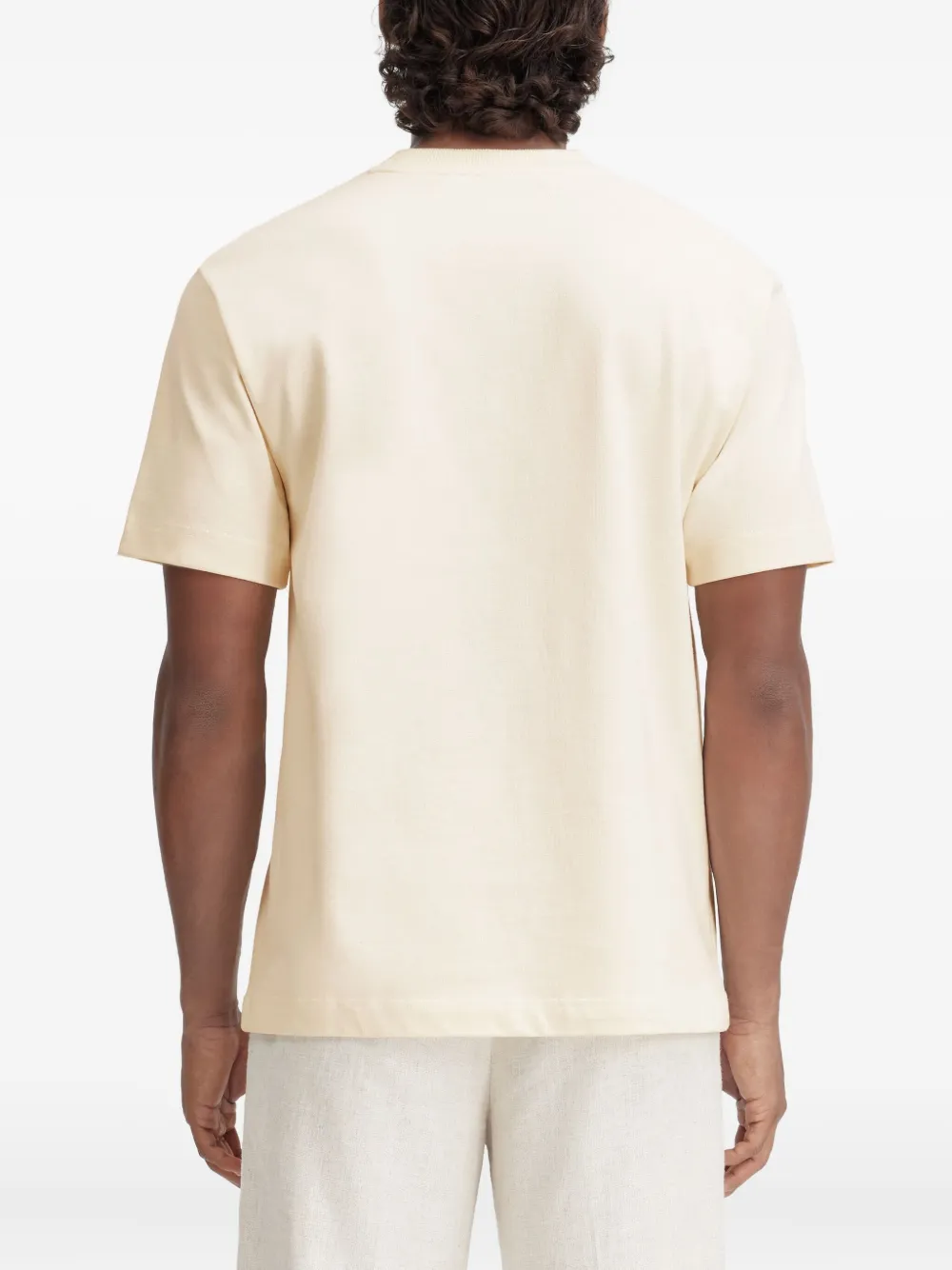 Jacquemus T-shirt met logopatch Beige