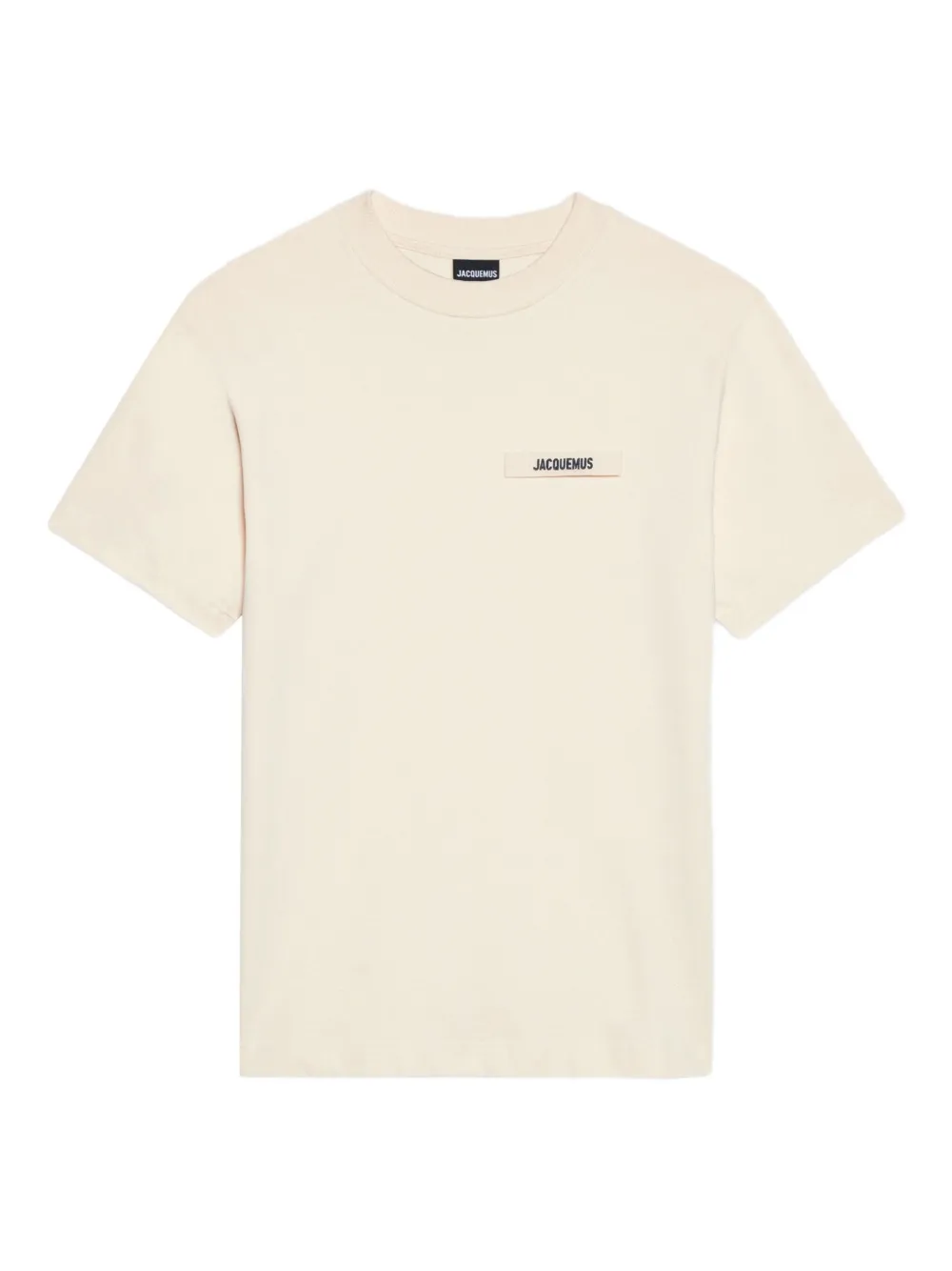 Jacquemus T-shirt met logopatch Beige