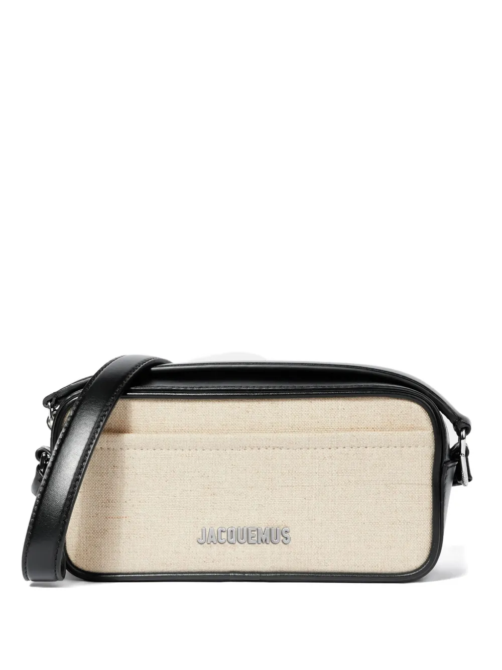 Jacquemus The Banetto leather-trimmed cross body bag Beige