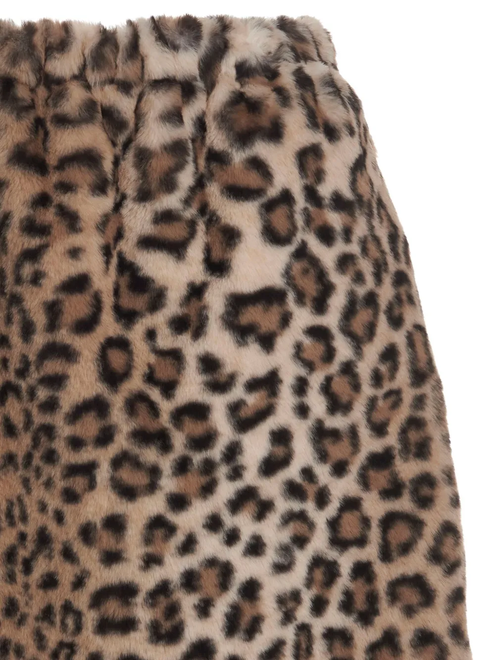 LE TWINS Mini-rok met luipaardprint Bruin