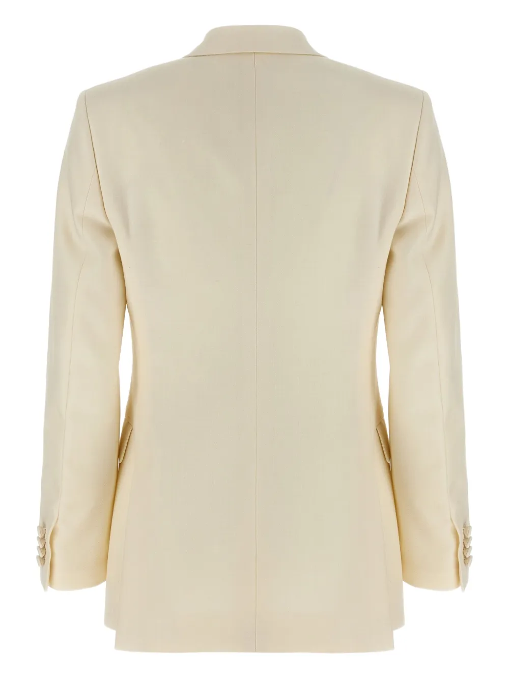 Brioni Flavia double-breasted peak-lapel blazer Beige