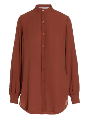 Camicia over in popeline con strass FR25ST6002W52001 FRACOMINA