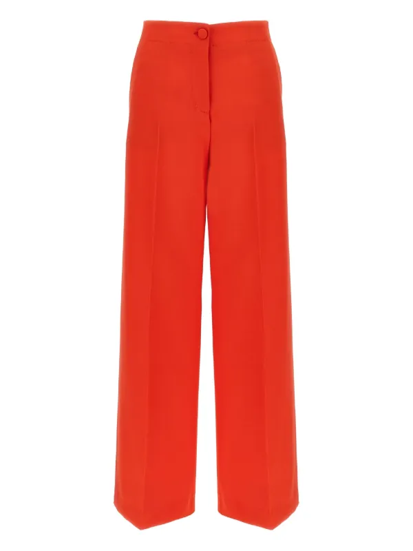 Brioni Wool-silk Pants in Red