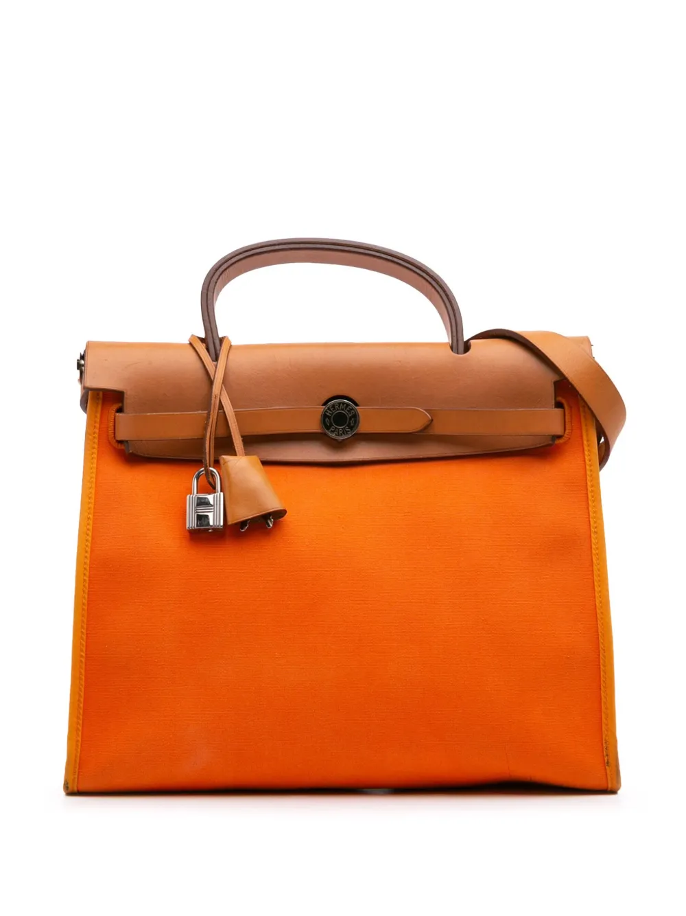 Hermès Pre-Owned 2009 Toile Herbag Zip 31 satchel | Brown | Image 1