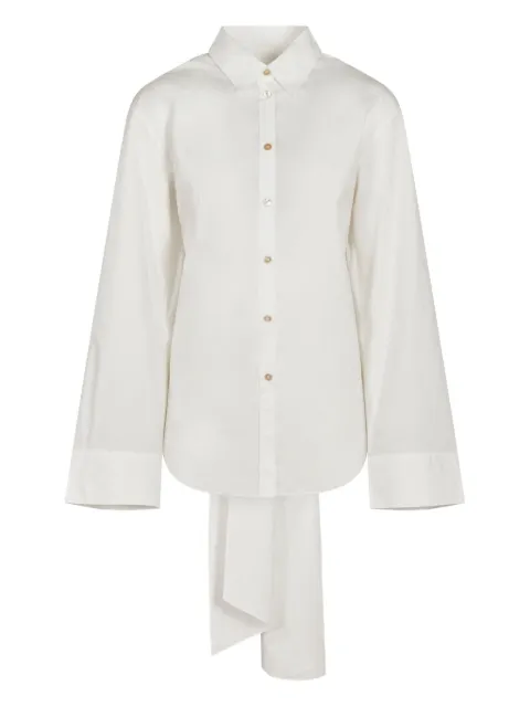 Forte Forte asymmetric tie-back shirt