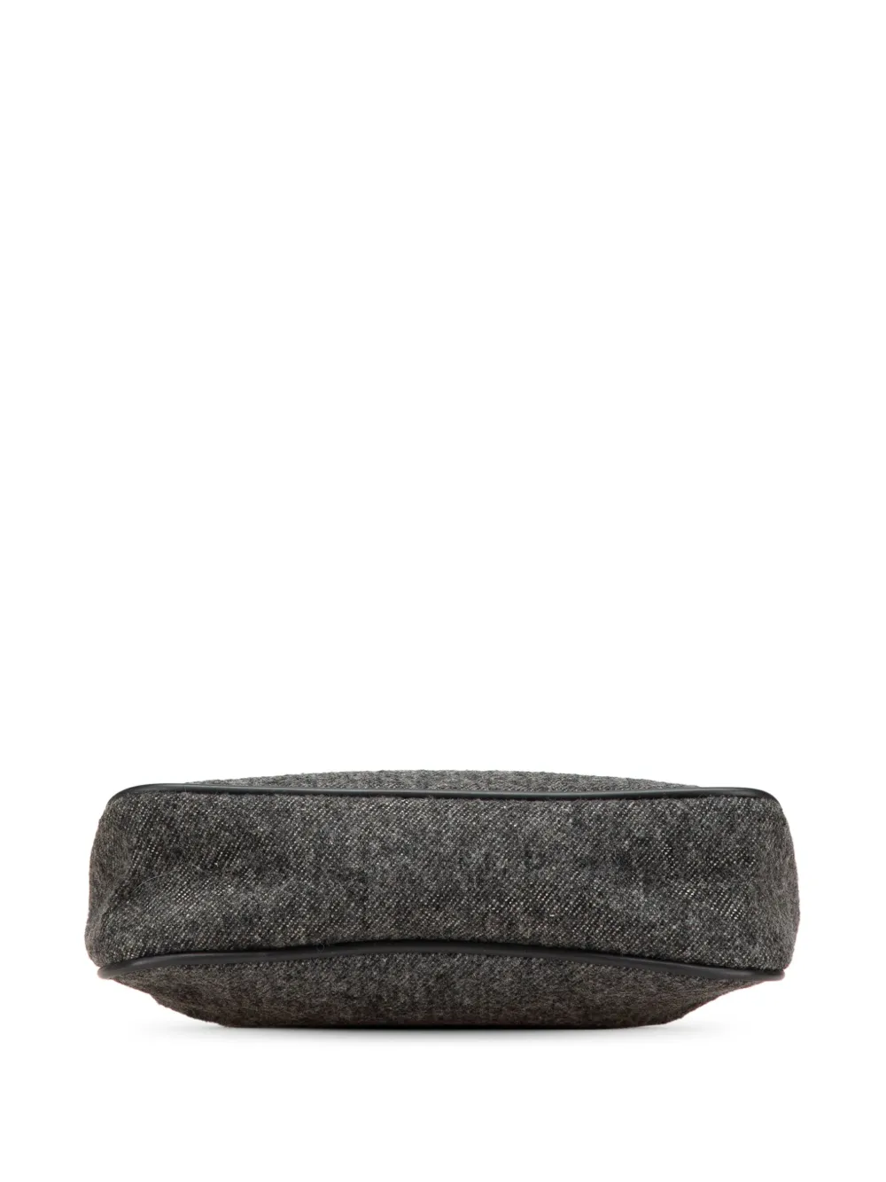 Pre-owned Prada 2000-2024 Wool Shoulder Bag In Gray