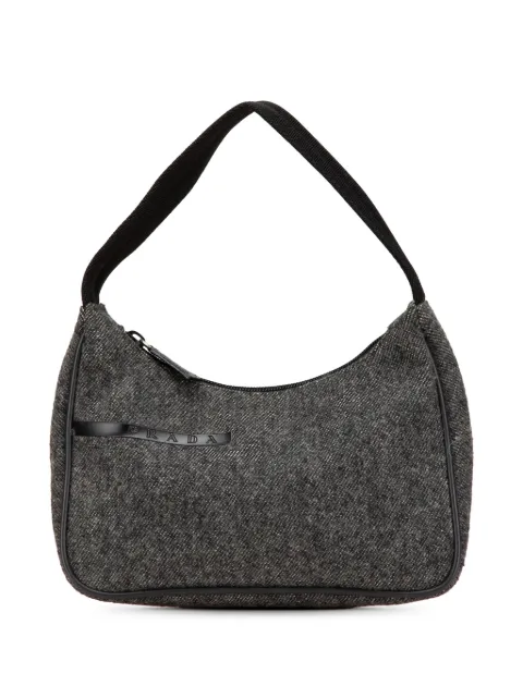 Prada Pre-Owned شنطة كتف صوف 2000-2024
