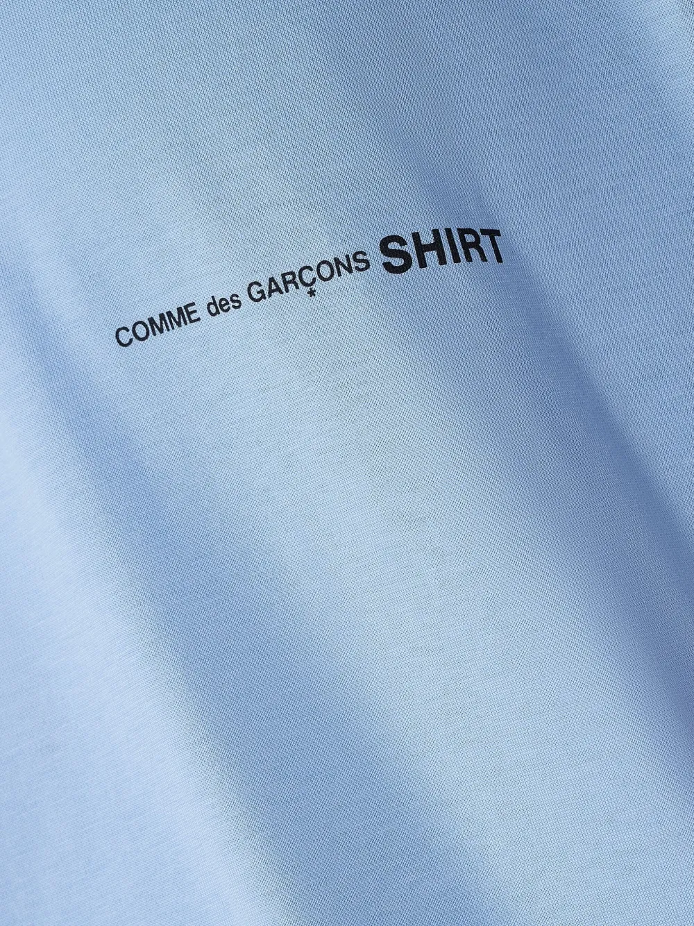Comme Des Garçons Shirt T-shirt met logoprint Blauw