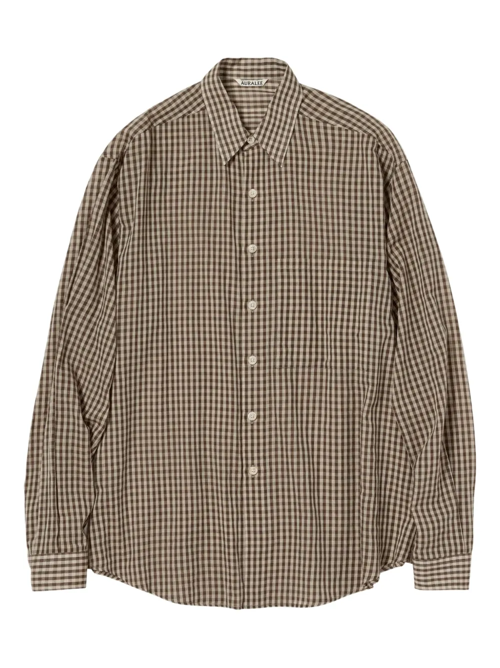 Auralee Checked Button-up Shirt In Multi